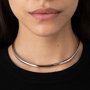 Alexis Bittar - Thin Collar Necklace - Silver